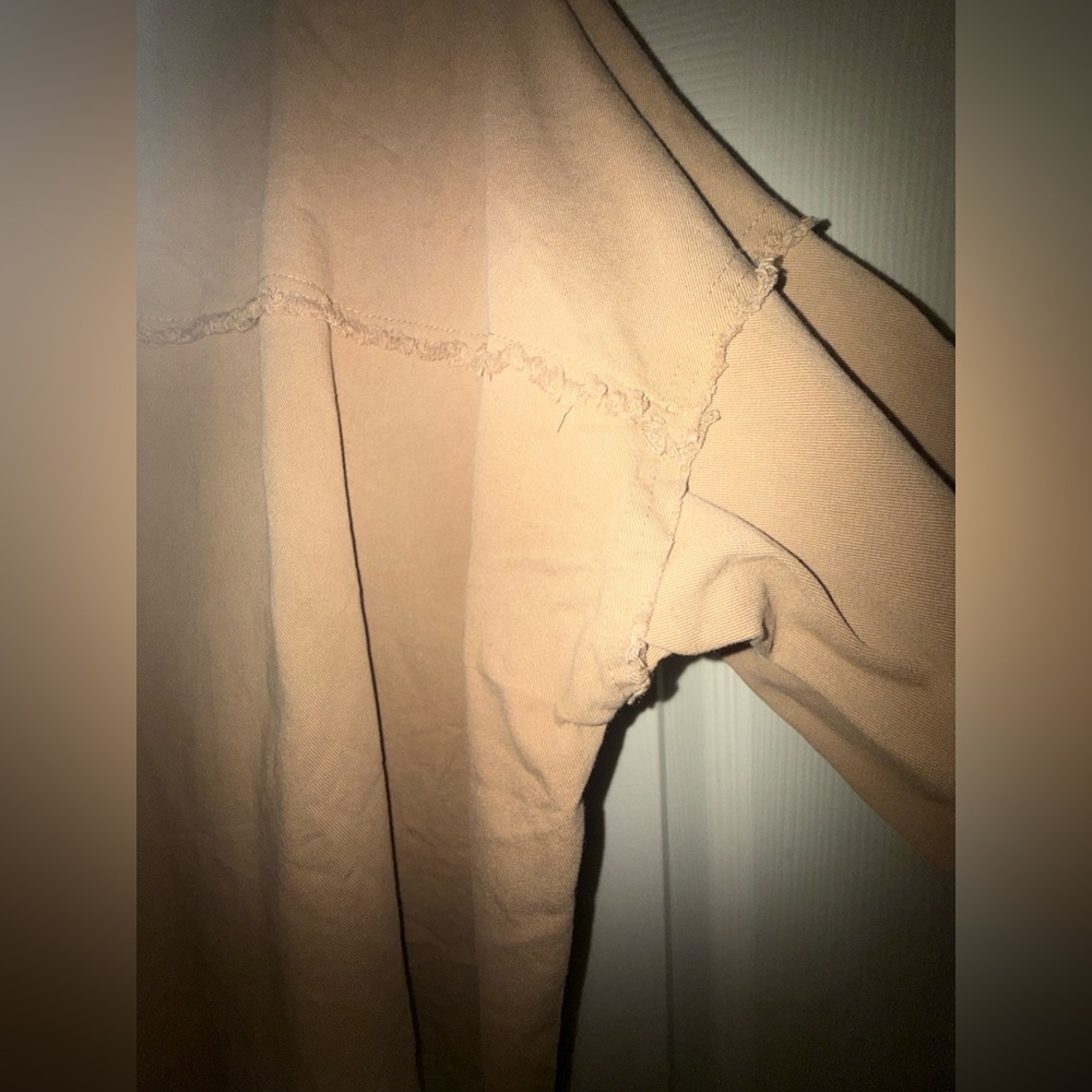 LA MIEL Brown Frayed Collar Shirt/jacket - Picture 11 of 11